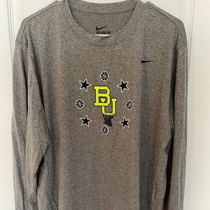 Baylor Basketball Nike Dri Fit Long Sleeve Shirt size XL